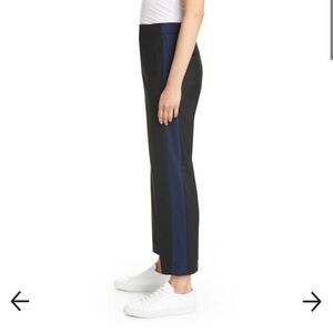 bnwt Club Monaco Ryanne Tuxedo Pant -black with blue stripe
